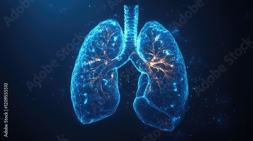 World Lung Day vector poster.