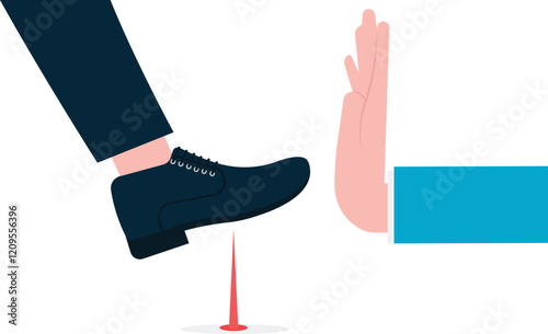 Social media illustration, business concept, web design

