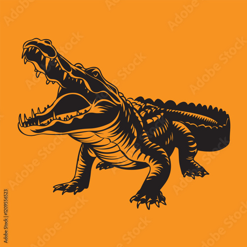 illustration of a crocodile