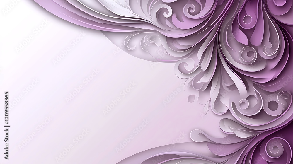 Abstract Lavender Swirls Design Background Abstract Lavender Swirls Design Background