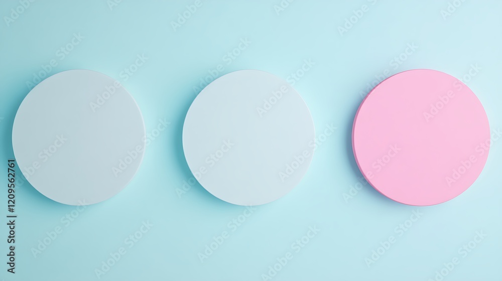 Soft Pastel Colored Circles Against a Light Blue Background for Minimalist and Modern Design Aesthetic Soft Pastel Colored Circles Against a Light Blue Background for Minimalist and Modern Design Aesthetic