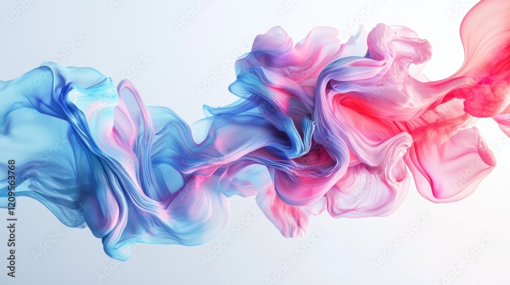 Abstract Swirling Colors: A Symphony of Pink and Blue Hues Abstract Swirling Colors: A Symphony of Pink and Blue Hues