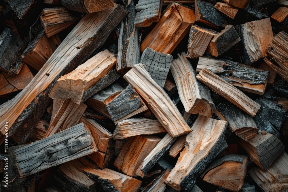 Photo of Big stack of chopped firewood outdoors. Background texture for backdrops or mapping Photo of Big stack of chopped firewood outdoors. Background texture for backdrops or mapping