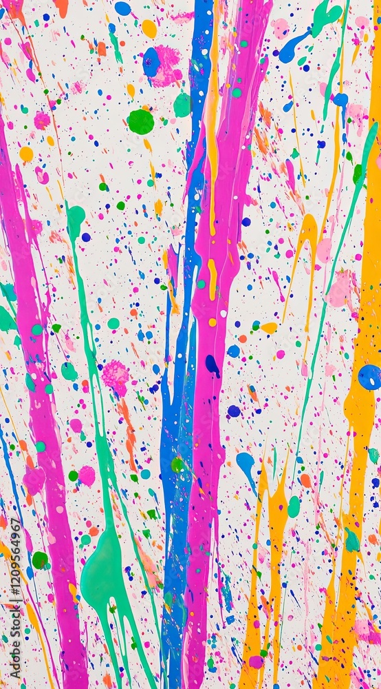 A background of splattered ink and paint in vibrant neon colors A background of splattered ink and paint in vibrant neon colors