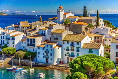 Cadaques Port, Costa Brava: Whitewashed Houses & Azure Sea - Stunning Spain Coastal Scene
