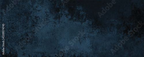 A Bold and Dynamic Abstract Canvas Featuring Rustic Navy Blue Hues and Weathered Patterns
