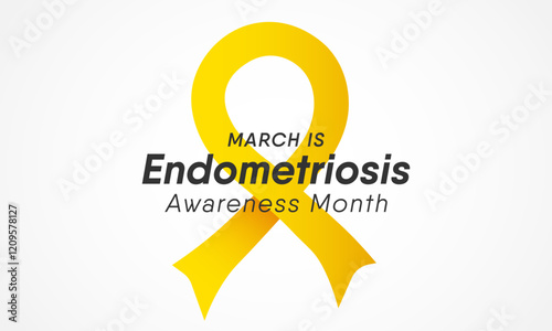 MobileEndometriosis awareness month is observed every year in March, is a painful condition where endometrial tissue grows outside the uterus. Vector illustration