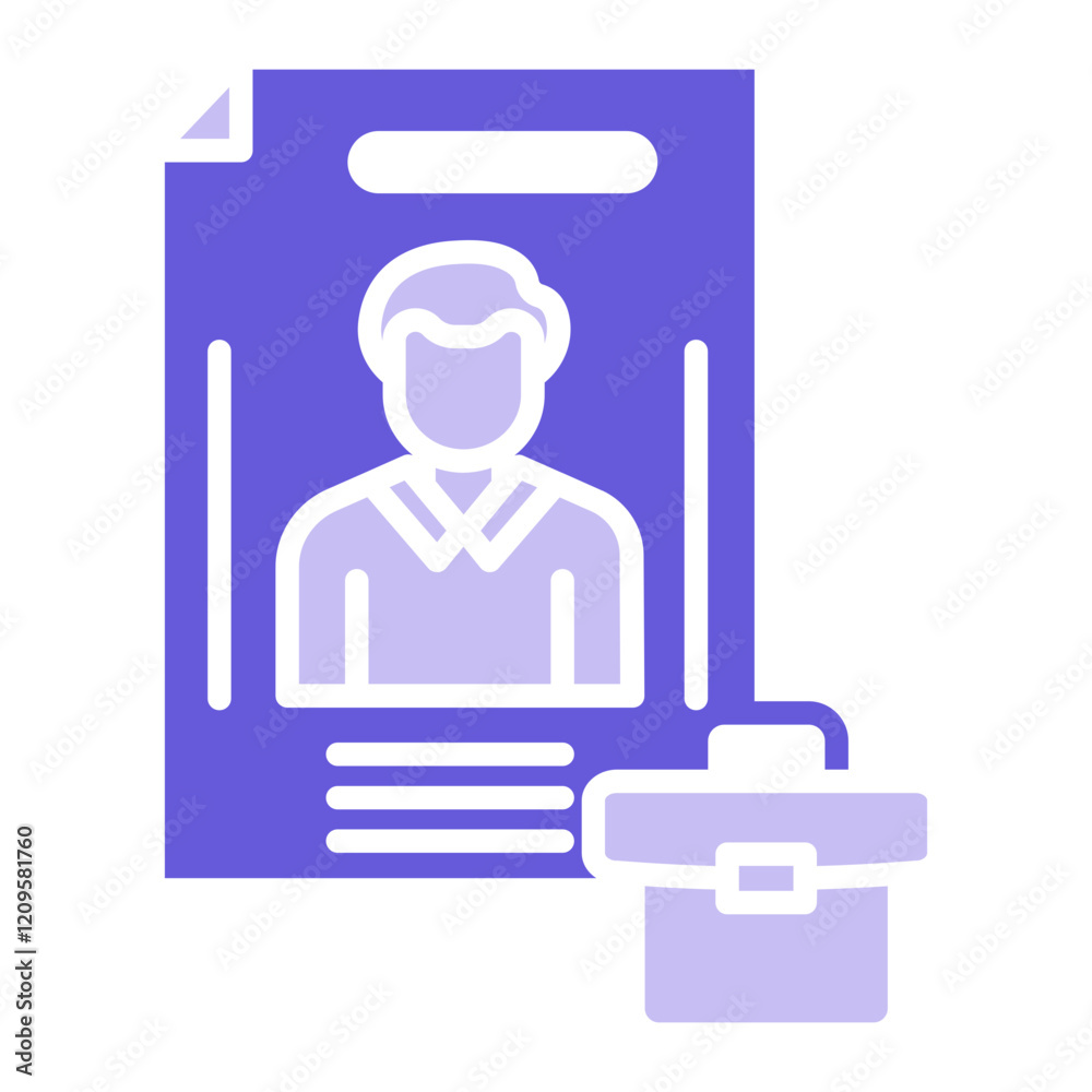 Obraz premium Portfolio Icon