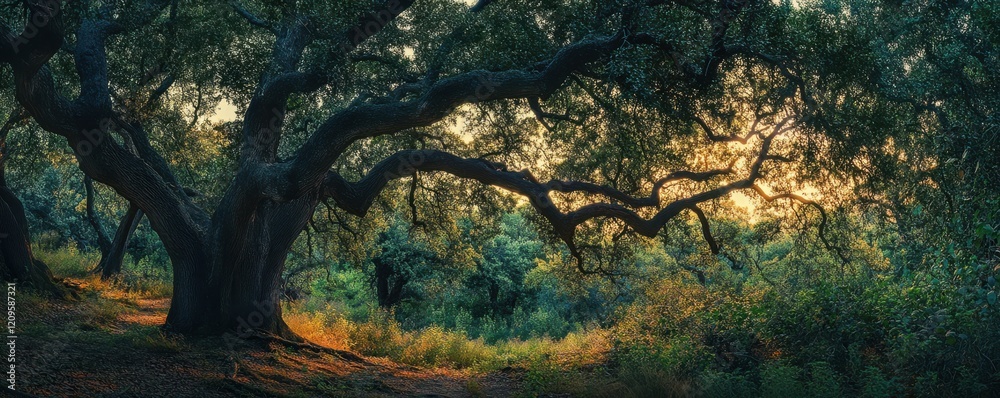 A mystical forest cloaked in perpetual twilight, where ancient trees whisper secrets to those who dare to listen. A mystical forest cloaked in perpetual twilight, where ancient trees whisper secrets to those who dare to listen.