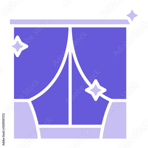 Cleaning Curtains Icon