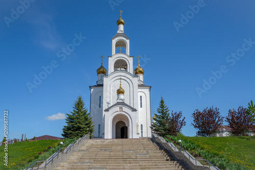 Cathedral of the Resurrection of Christ in St. Barsonofiev Monastery. Republic of Mordovia photo