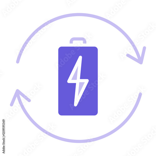 Battery Recycling Icon