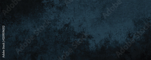 A Timeless Abstract Navy Blue Canvas with Faded Brushwork and Smooth Gradient Transitions
