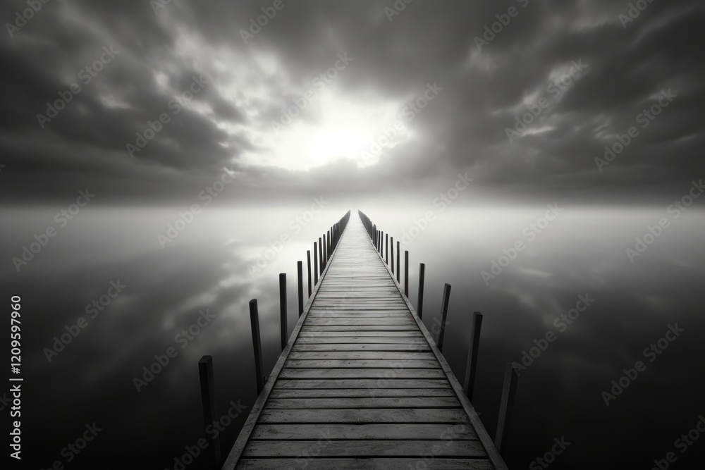 Fototapeta premium Sunrise boardwalk outdoors nature