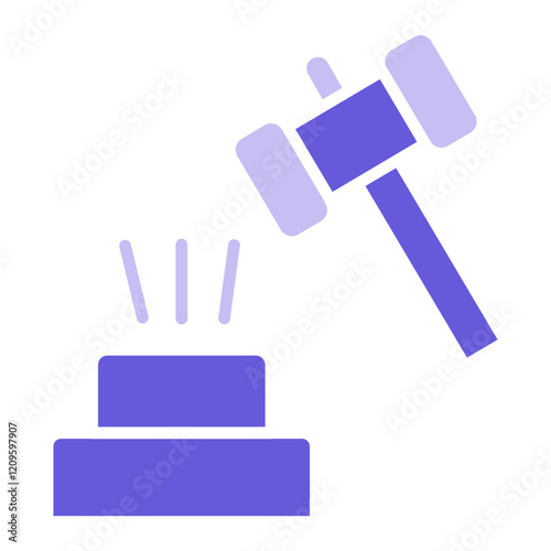 Broken Gavel Icon