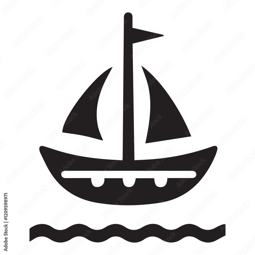 Ship icon vector art Ship icon vector art