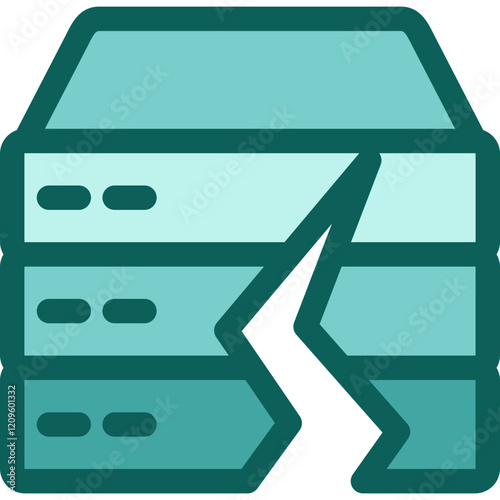 Corrupted File solid icon