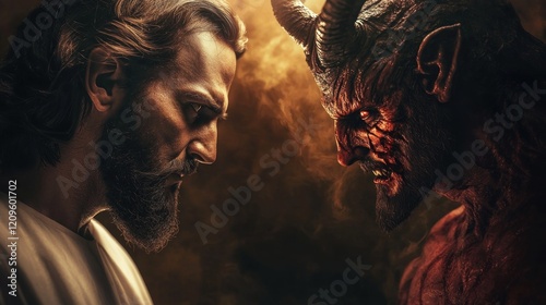 Good vs Evil: A Confrontation of Faith and Darkness