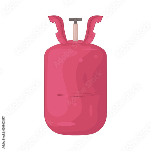 Illustration of helium tank