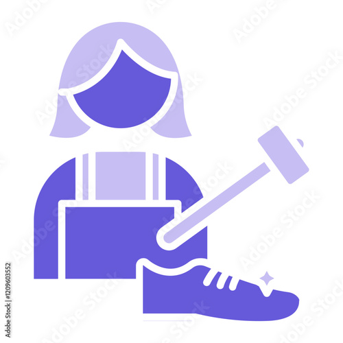 Shoe Maker Lady Icon