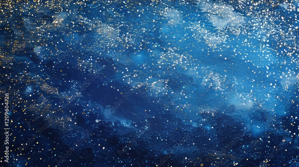 Abstract blue glitter gradient with radiant and sparkling effects Abstract blue glitter gradient with radiant and sparkling effects