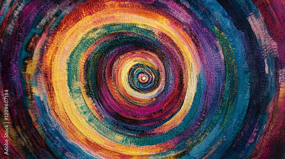 Abstract Colorful Concentric Circles Vibrant Hues Artistic Expression Abstract Colorful Concentric Circles Vibrant Hues Artistic Expression