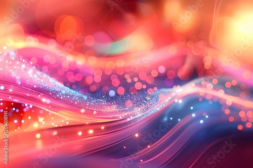 Hyper realisitc colorful vibrant lightspectrum blurry bokeh background wallpaper light effects photo