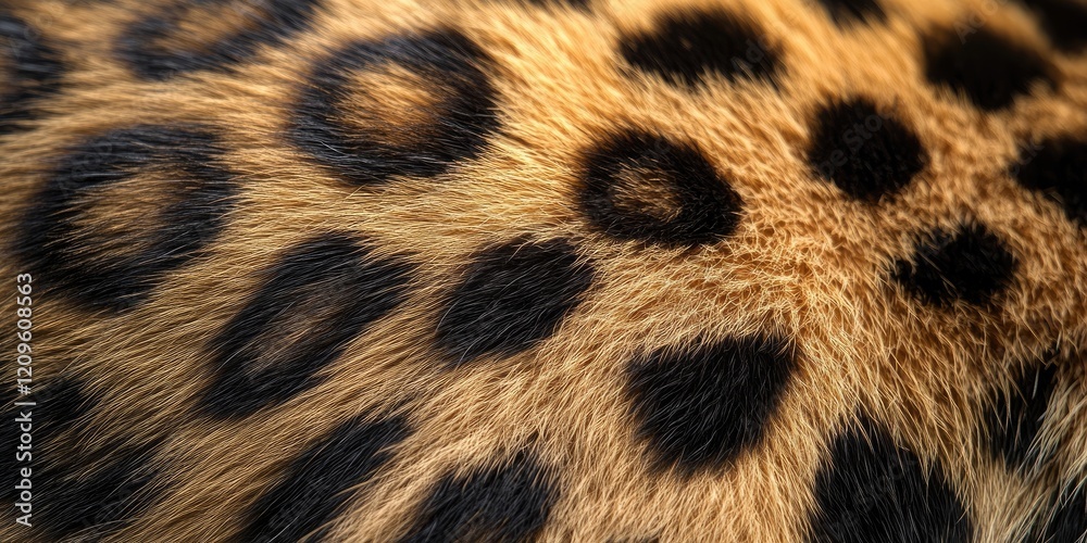 Ocelot fur texture showcasing vibrant golden and black spots with a soft, detailed appearance centered on a blurred background. Ocelot fur texture showcasing vibrant golden and black spots with a soft, detailed appearance centered on a blurred background.