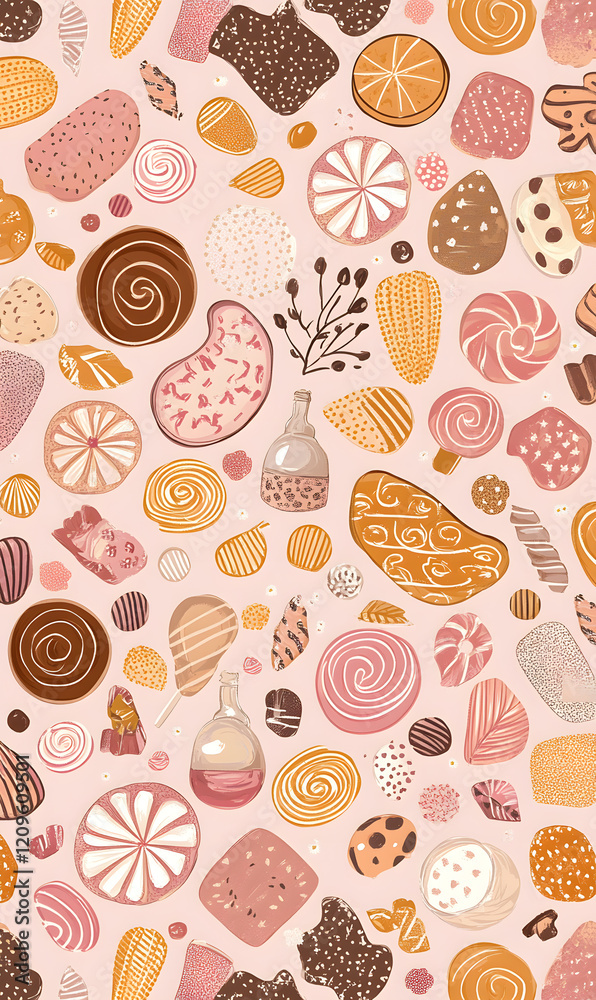 Collection of Tile Patterns Featuring Intricate Geometric and Floral Motifs, Hand-Drawn Doodles, and Traditional Ethnic Designs in Muted and Vibrant Color Palettes Collection of Tile Patterns Featuring Intricate Geometric and Floral Motifs, Hand-Drawn Doodles, and Traditional Ethnic Designs in Muted and Vibrant Color Palettes