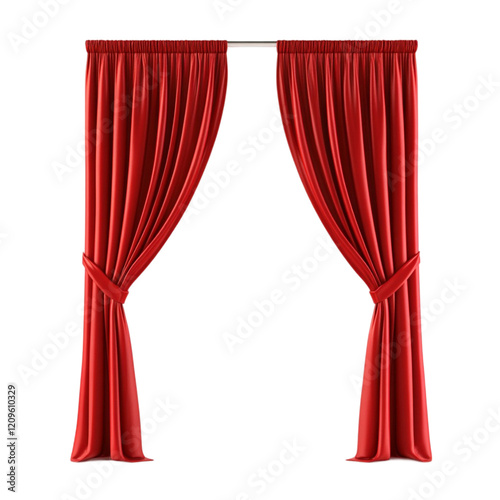 Red curtains stage backdrop theater performance drama show