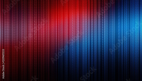 Generated imageMathematical series, matrix texture background in shades of blue and red