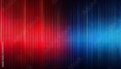 Generated imageMathematical series, matrix texture background in shades of blue and red