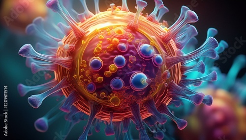 GeneraA Close-Up of the Human Metapneumovirus (HMPV)ted image