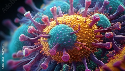 GeneraA Close-Up of the Human Metapneumovirus (HMPV)ted image