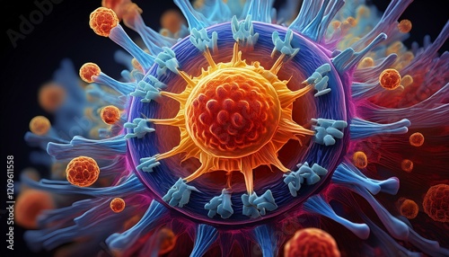 GeneraA Close-Up of the Human Metapneumovirus (HMPV)ted image