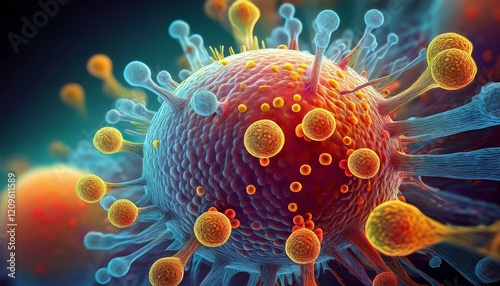 GeneraA Close-Up of the Human Metapneumovirus (HMPV)ted image