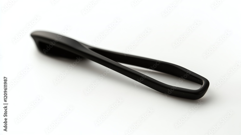 Black tweezers on a white isolated background. Black tweezers on a white isolated background.