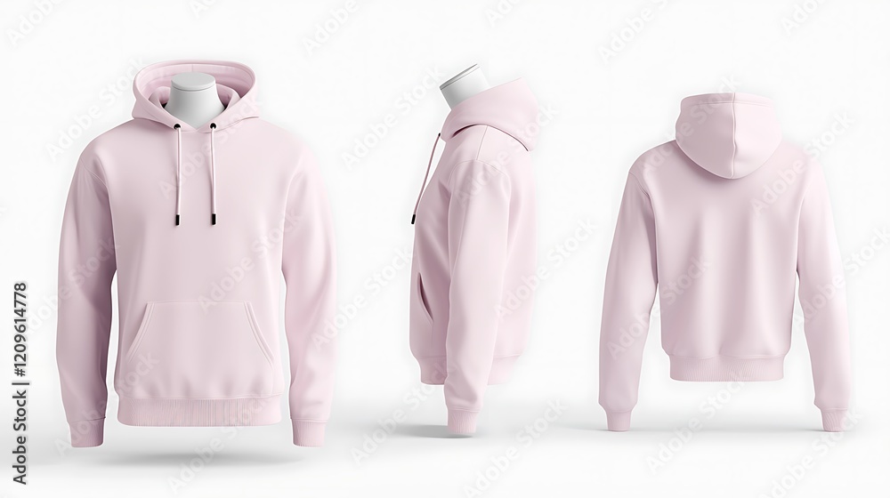 custom made wallpaper toronto digitalPink Hoodie Mockup
