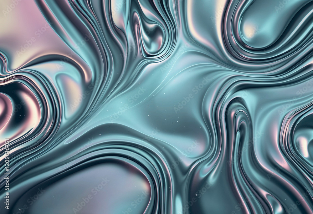 Modern digital abstract 3D background. Copy space. Based on Generative AI Modern digital abstract 3D background. Copy space. Based on Generative AI