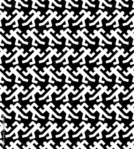Running man pattern seamless. Run background.