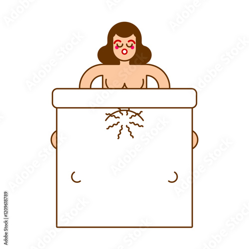 Girl masturbates under clothes. Woman caresses herself on the bed. Concept self-gratification