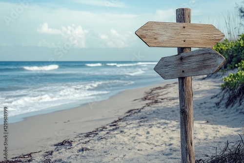 Multiple wooden signs attached to a rustic plank, offering space for text or messages, with a natural and vintage aesthetic.

