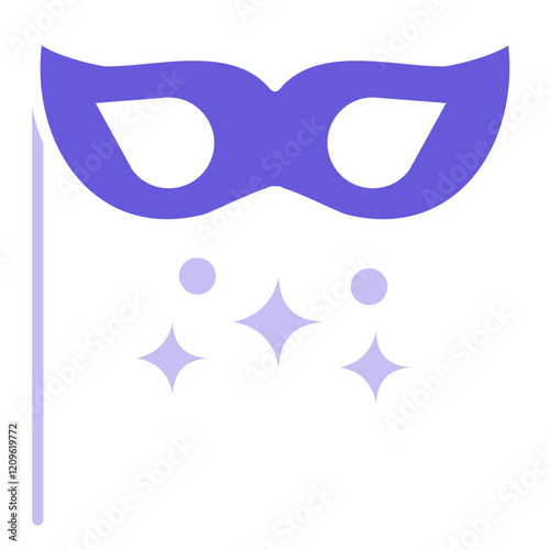 New Year Mask Icon