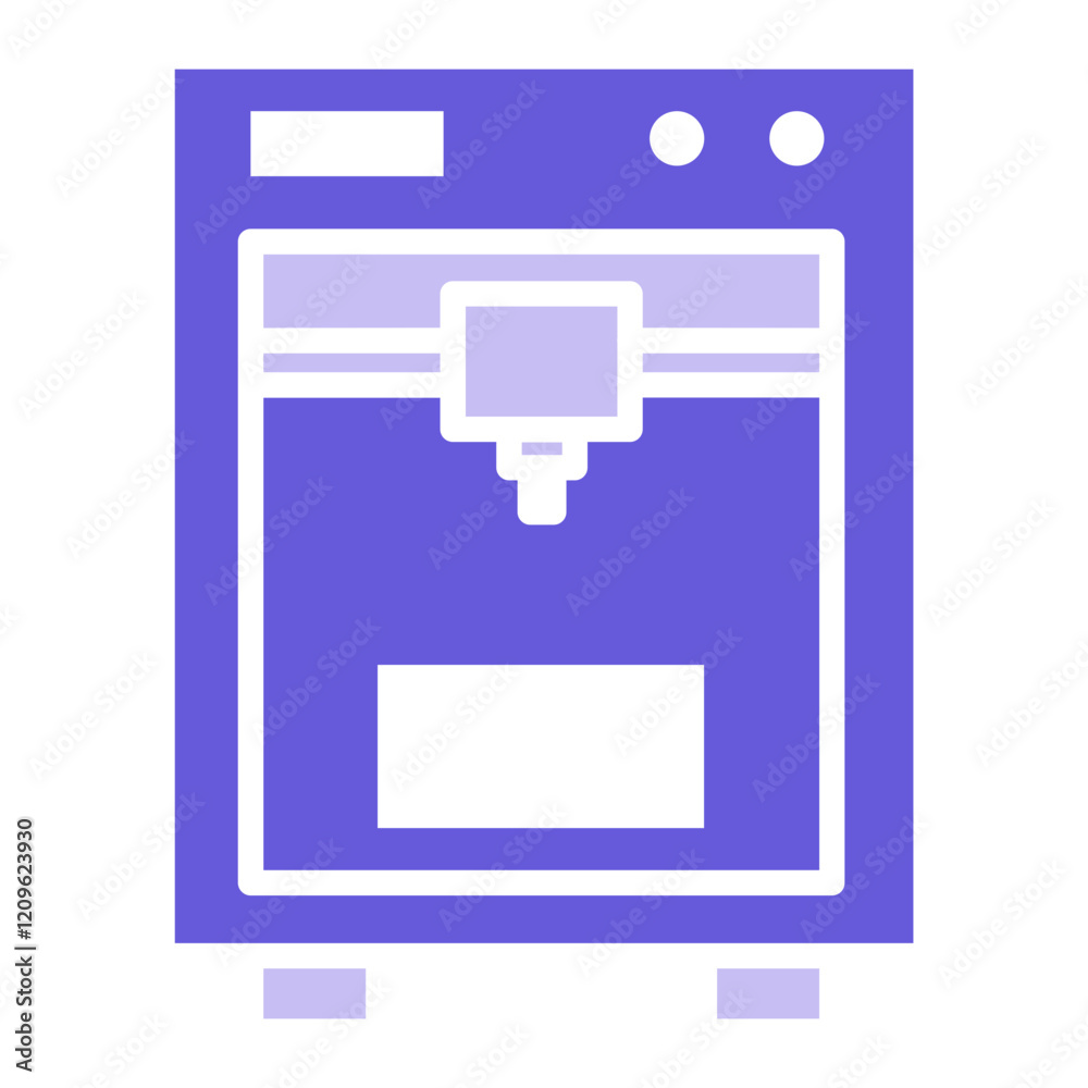 Fototapeta premium Engineering Printer Icon