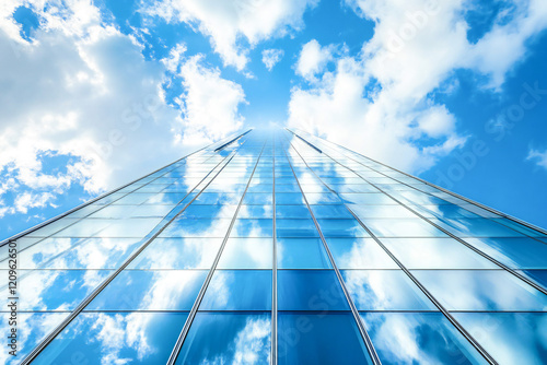 Wallpaper Mural modern office building with sky Torontodigital.ca