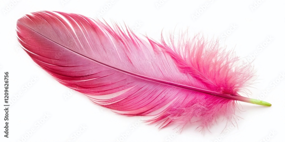 Delicate Light Pink Feather Isolated on White, Soft Fluffy Down, Elegant Bird Feather, Spring Pastel, Bridal Feather Delicate Light Pink Feather Isolated on White, Soft Fluffy Down, Elegant Bird Feather, Spring Pastel, Bridal Feather