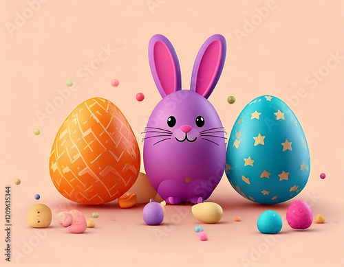 DIY easter egg bunny easter decorations