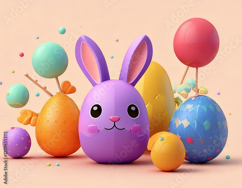 DIY easter egg bunny easter decorations
