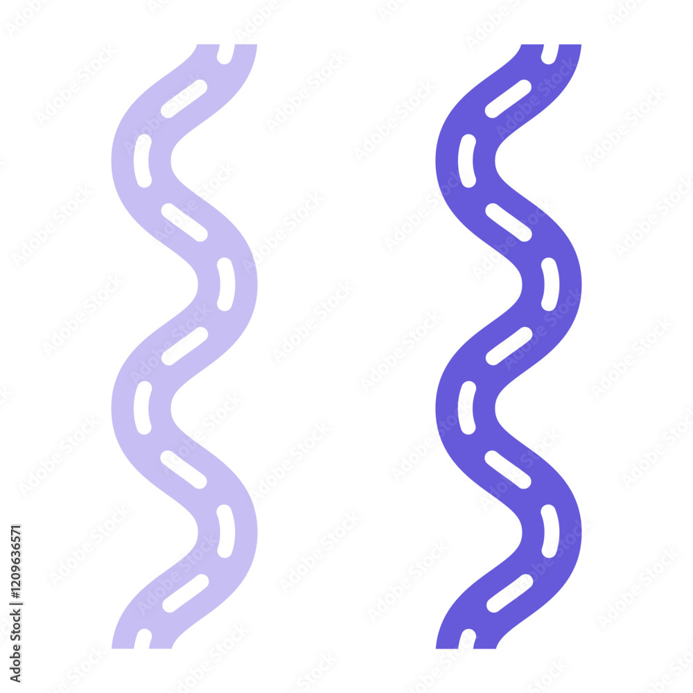 Naklejka premium Windy Road Icon