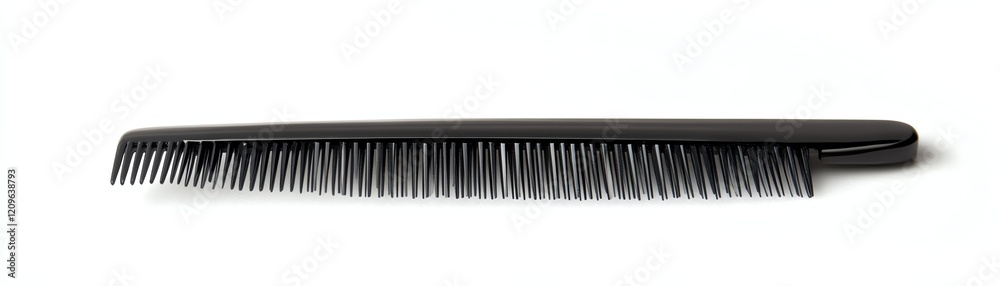 Black comb on a white isolated background. Black comb on a white isolated background.